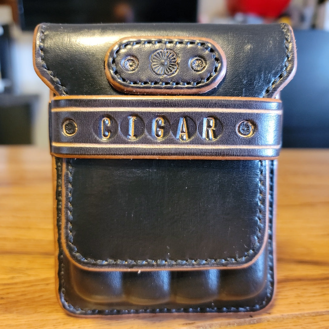 Porta sigari (4 sigari) – CT Leather Creations